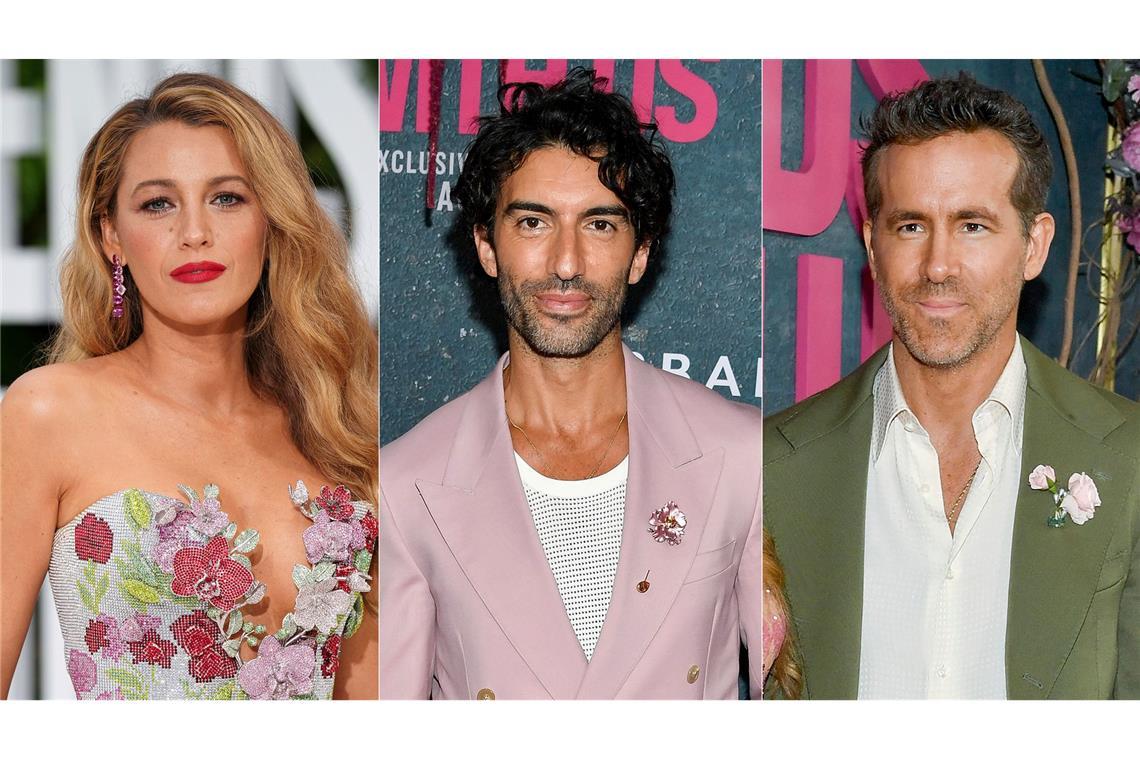 Vorwürfe von Blake Lively (links) gegen Justin Baldoni (Mitte) wurden abgewiesen. (Archivbilder)