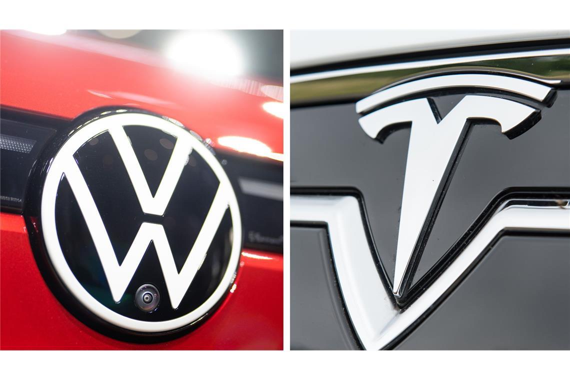 Tesla rutscht weiter ab – VW im Aufwind VW führt im EU-Automarkt bei der Auslieferung von E-Autos – Tesla hingegen lässt nach. (Symbolbild)