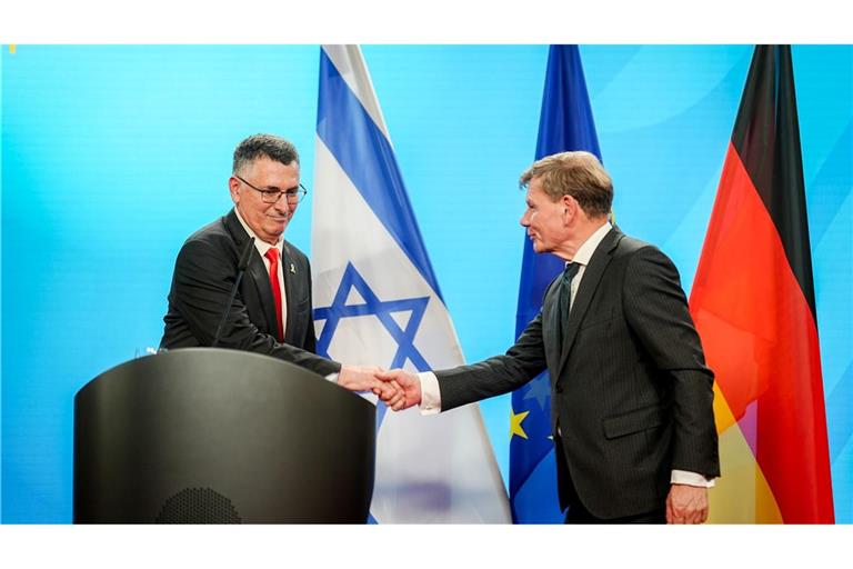 Wadephul (CDU) wird beim Treffen mit seinem israelischen Amtskollegen Gideon Saar deutlich.