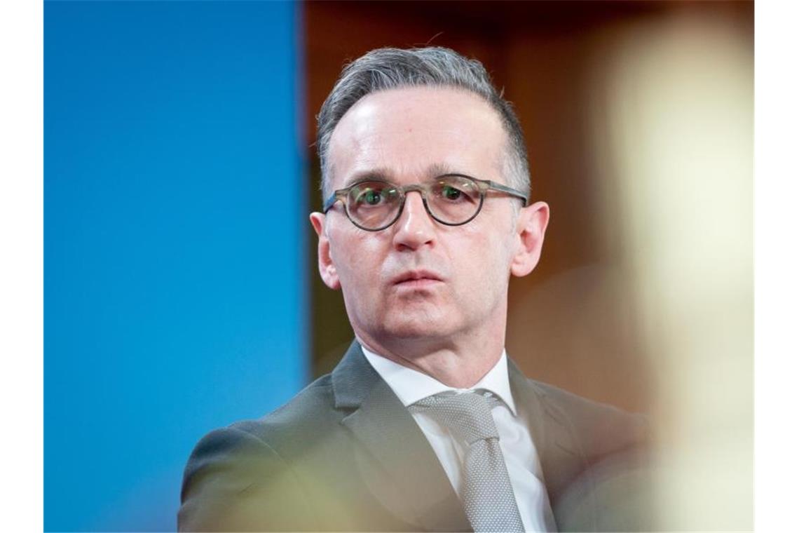 Deutschland zitiert Chinas Botschafter ins Auswärtige Amt „Während wir Menschenrechtsverletzungen sanktionieren, sanktioniert Peking die Demokratie und ihre Institutionen und das können wir so nicht akzeptieren“, sagt Heiko Maas. Foto: Kay Nietfeld/dpa-Pool/dpa