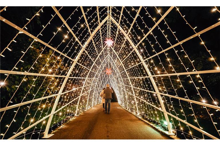 Wandeln im Lichttunnel