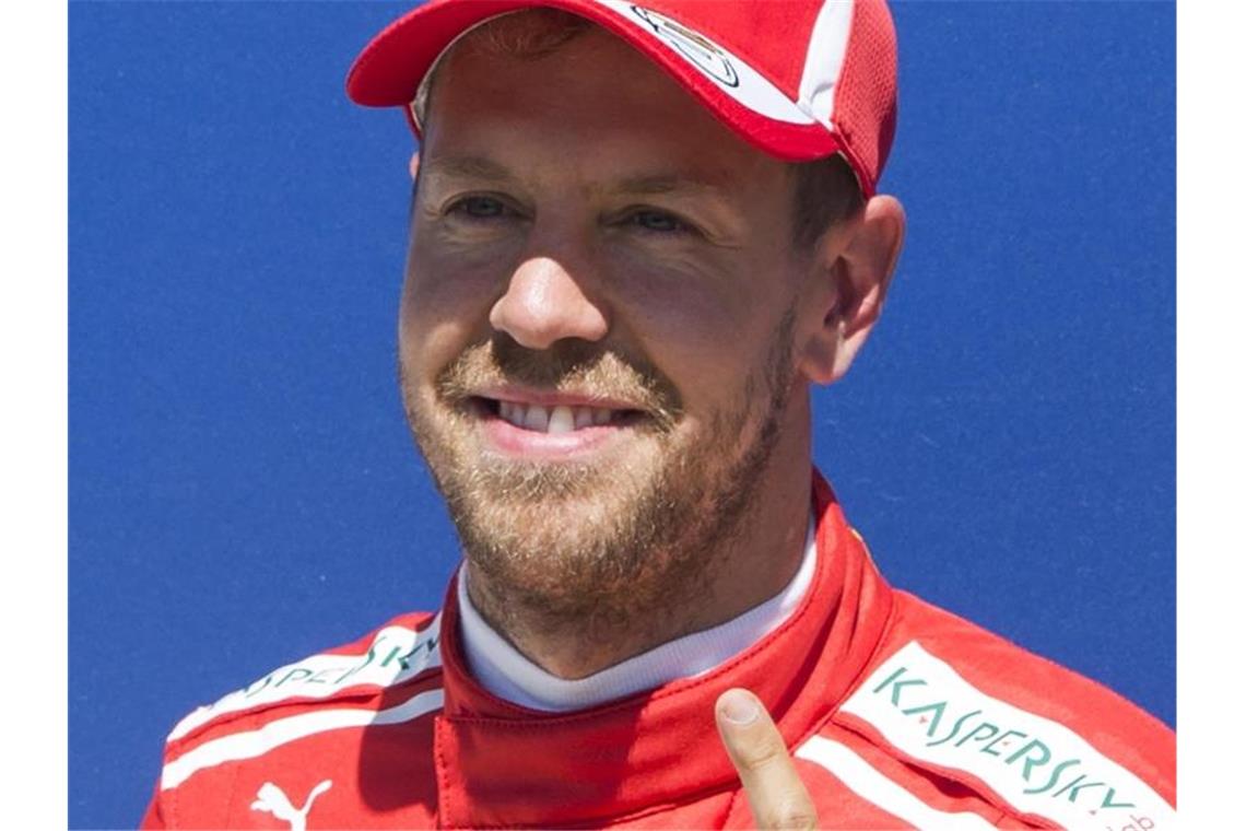Wann ist der Vettel-Finger wieder zu sehen? Hinterherfahren passt nicht zu dem deutschen Formel-1-Piloten. Foto: Ryan Remiorz/The Canadian Press/AP/dpa