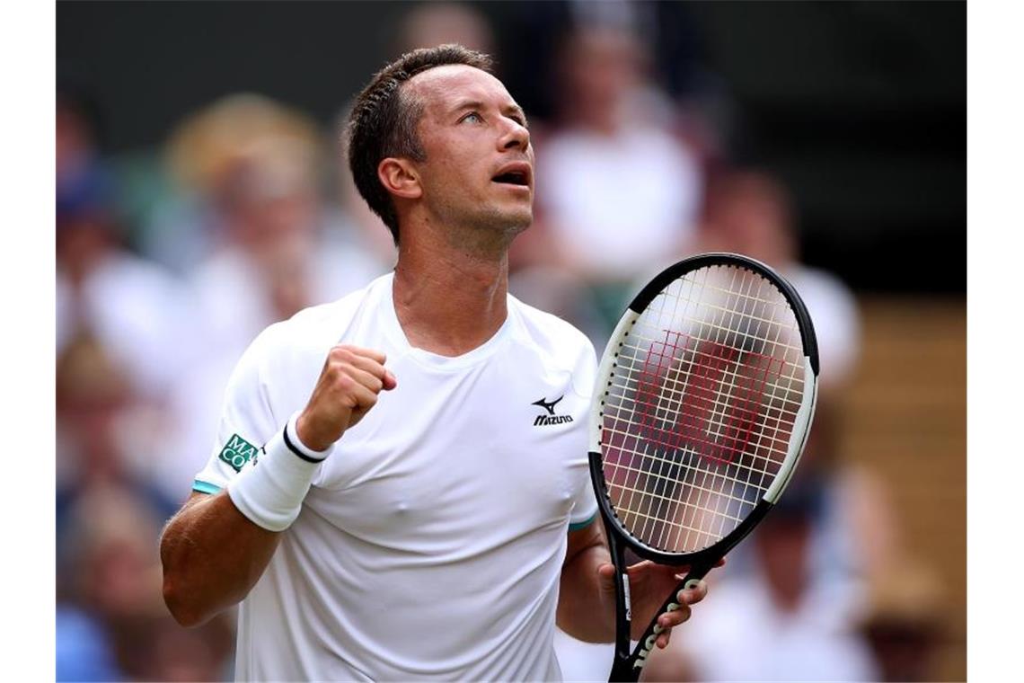 Wimbledon-Debakel: Zverev als siebter Deutscher raus War gegen Novak Djokovic chancenlos: Philipp Kohlschreiber. Foto: Steven Paston/PA Wire