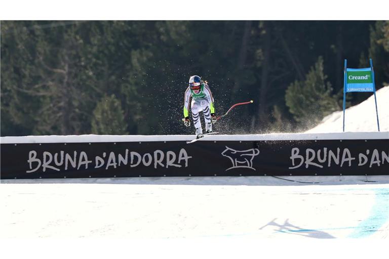 War im ersten von zwei Super-G in Andorra nicht zu schlagen: Emma Aicher.