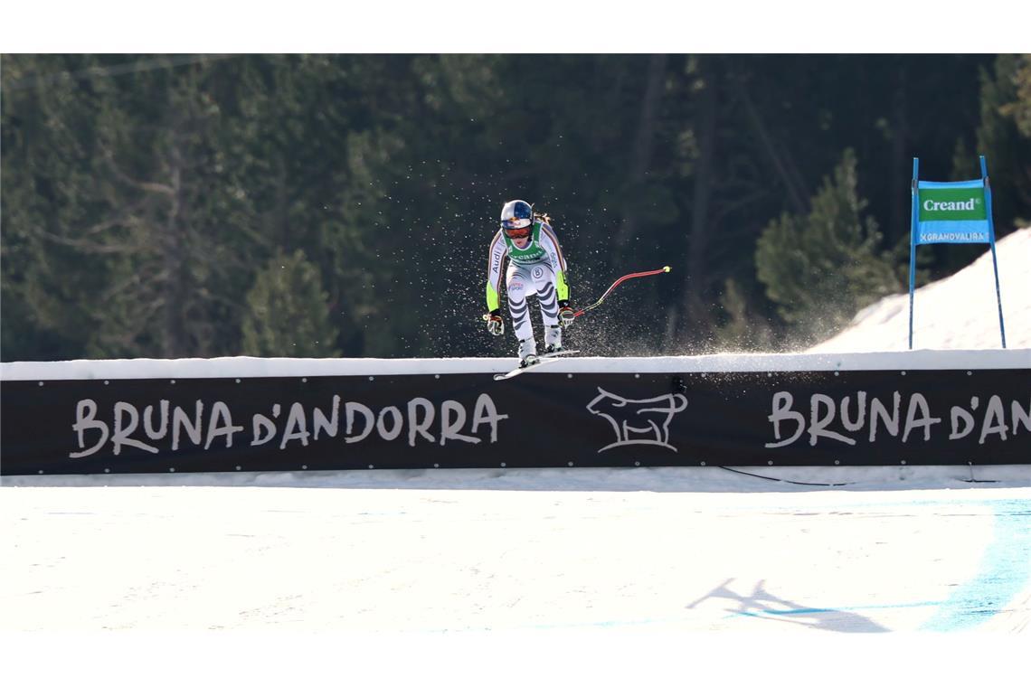 War im ersten von zwei Super-G in Andorra nicht zu schlagen: Emma Aicher.