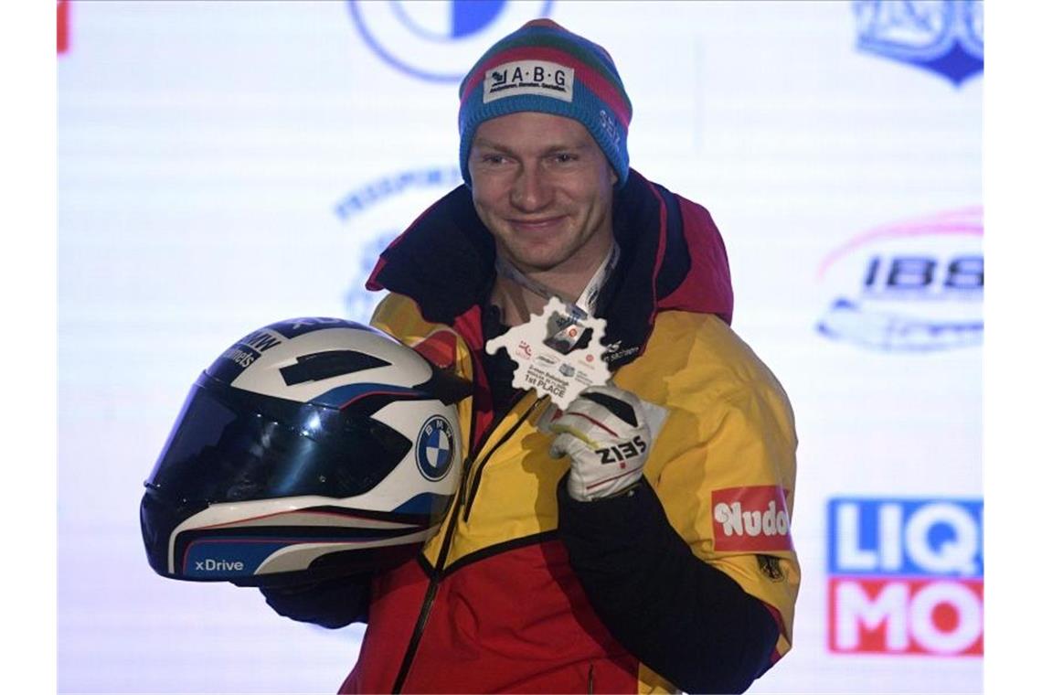 Francesco Friedrich bleibt der Zweierbob-Dominator War in Sigulda wieder nicht zu schlagen: Bob-Pilot Francesco Friedrich. Foto: Roman Koksarov/AP/dpa