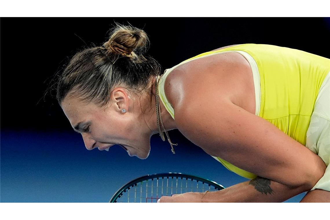 "Bedeutet die Welt": Keys feiert ersten Grand-Slam-Titel War nach der Finalniederlage reichlich frustriert: Aryna Sabalenka