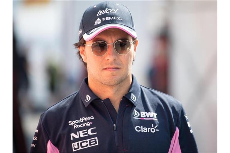 War positiv auf das Coronavirus getestet worden: Sergio Perez. Foto: Sebastian Gollnow/dpa