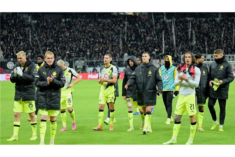 Waren nicht zufrieden mit dem 3:3: die Spieler von Borussia Dortmund.