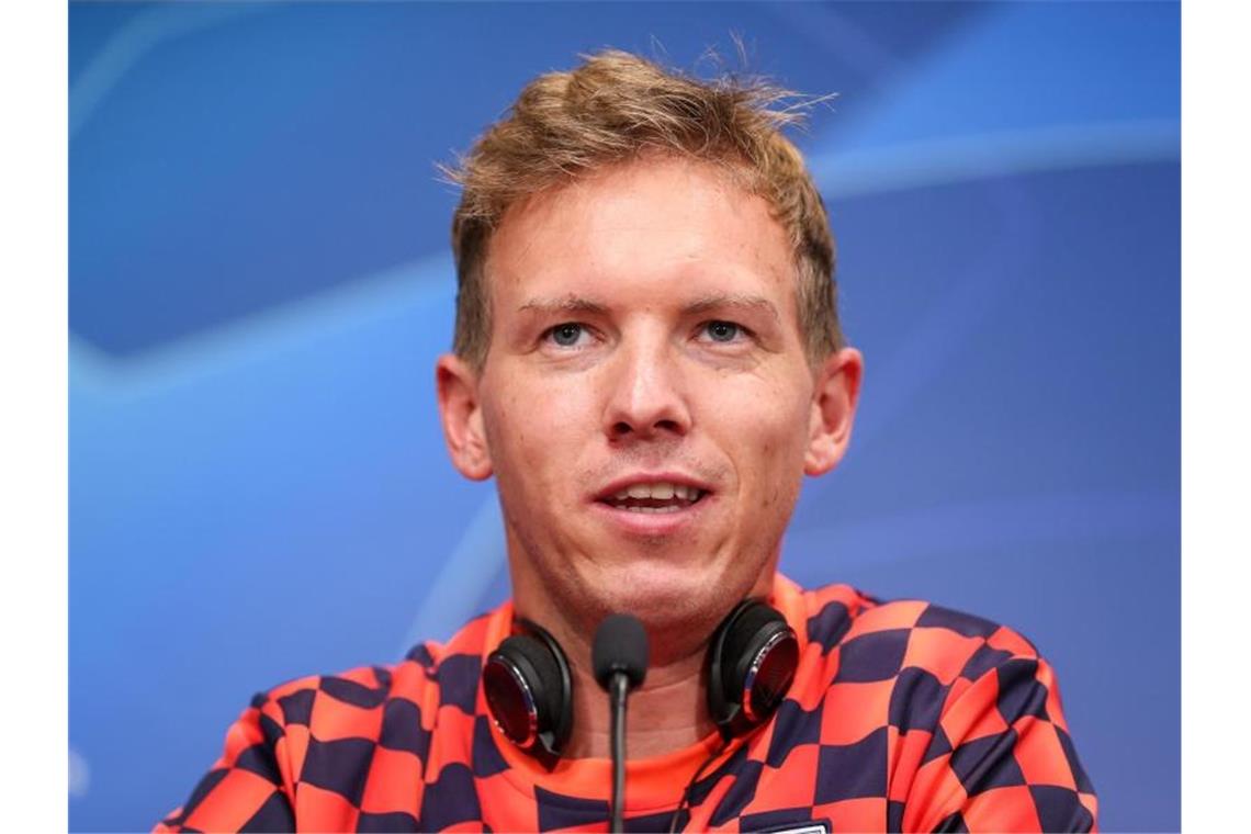 „Mit Rücken zur Wand“: Nagelsmann warnt vor Lyon Warnt vor dem angeschlagenen Gegner Lyon: Leipzigs Trainer Julian Nagelsmann. Foto: Jan Woitas/dpa-Zentralbild/dpa