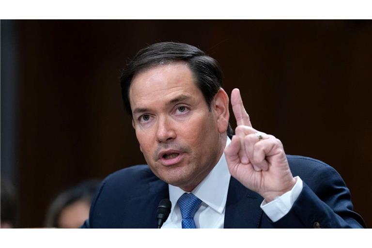 Warnt vor einem möglichen Zusammenbruch der syrischen Übergangsregierung - US-Außenminister Rubio.
