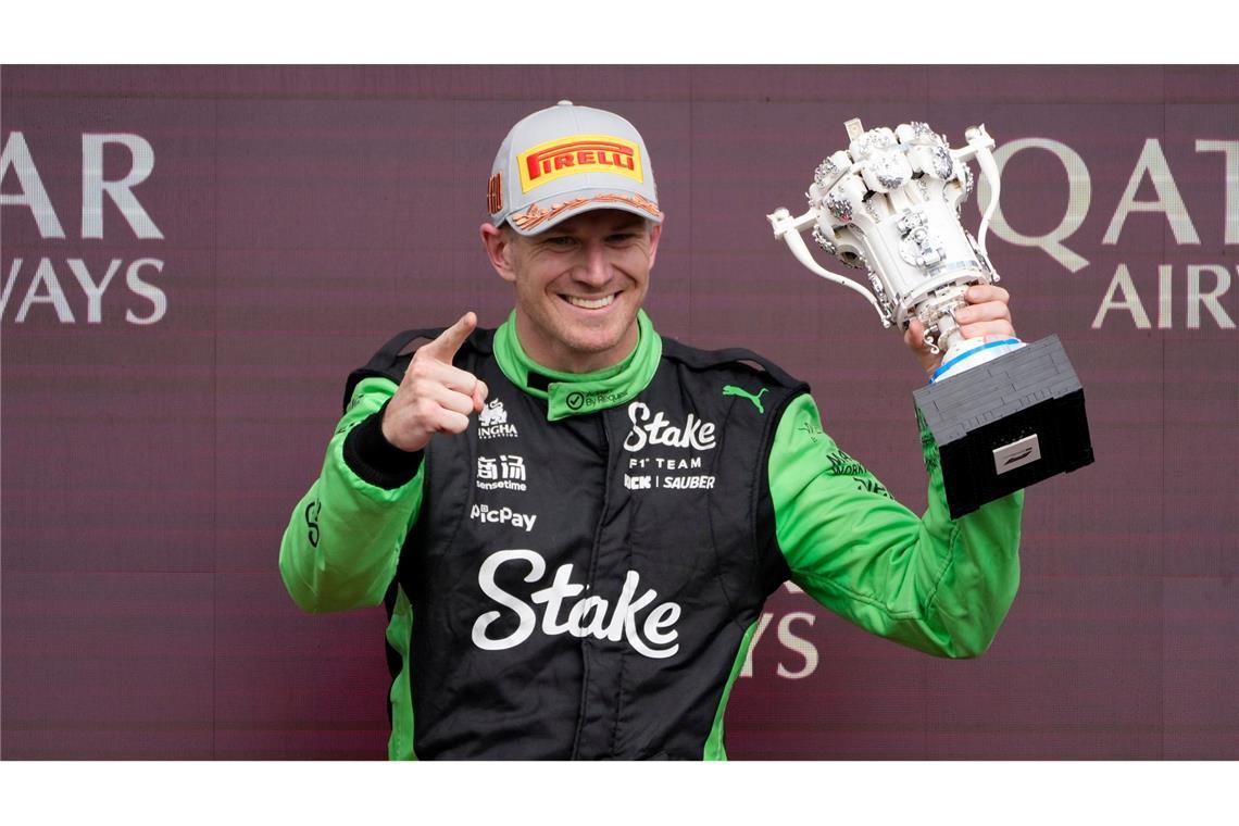 Was für eine Freude, als es endlich so weit war: Das Ende der podestslosen Zeit von Nico Hülkenberg. (Archivbild)