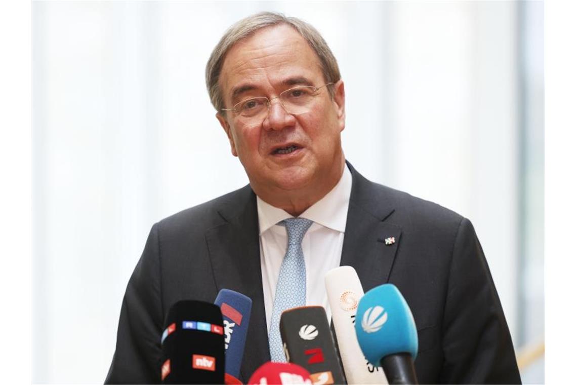 Diskussion über Aufstellung der Union und Laschet nimmt zu Was hält die Zukunft für Armin Laschet bereit?. Foto: Oliver Berg/dpa