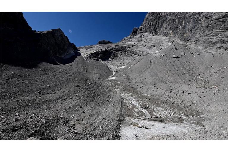Was vom Watzmanngletscher übrig ist im Jahr 2025.