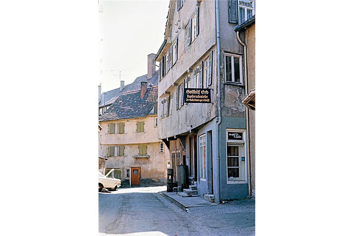 Wassergasse, Kupferschmied Erb 