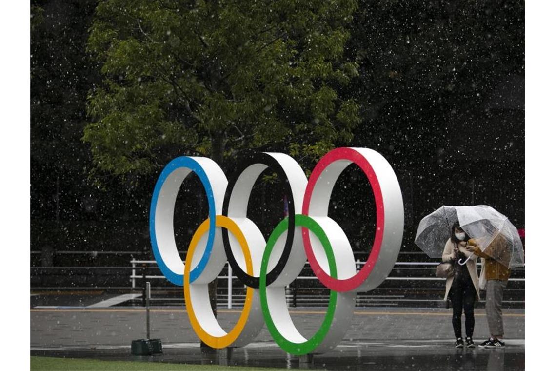 Wegen der Coronavirus-Pandemie sind die Olympischen Spiele gefährdet. Foto: Jae C. Hong/AP/dpa