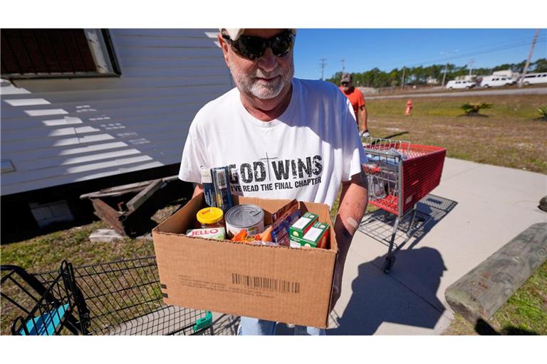Wegen der unsicheren Lage spenden viele Amerikaner nun Lebensmittel - wie hier im Bundesstaat Missouri. (Archivbild)