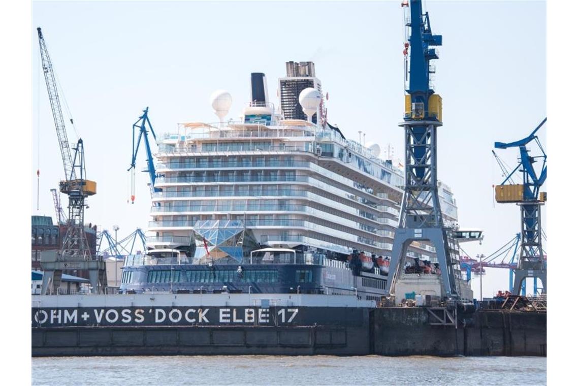 Weil die Kreuzfahrtschifffahrt wegen Corona eingebrochen ist, bleiben für den deutschen Schiffbau die Aufträge aus. Foto: Daniel Bockwoldt/dpa