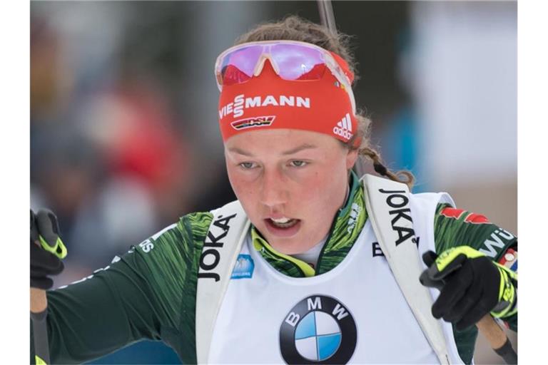 Weiß vor dem Weltcup in Antholz noch nicht genau, wo sie steht. Laura Dahlmeier: Foto: Sven Hoppe