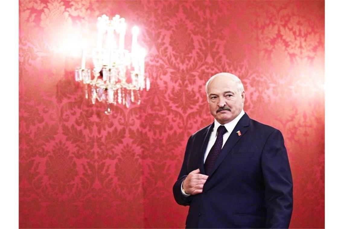 Weißrusslands Präsident Alexander Lukaschenko: „Es gibt hier absolut keine Katastrophe.“. Foto: Hans Punz/APA/dpa