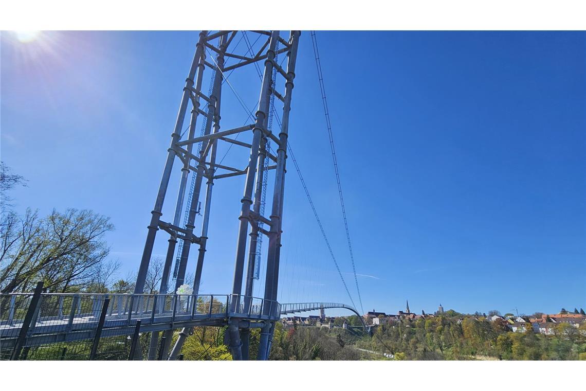 Weitere Impressionen von der neuen Brücke in Rottweil.