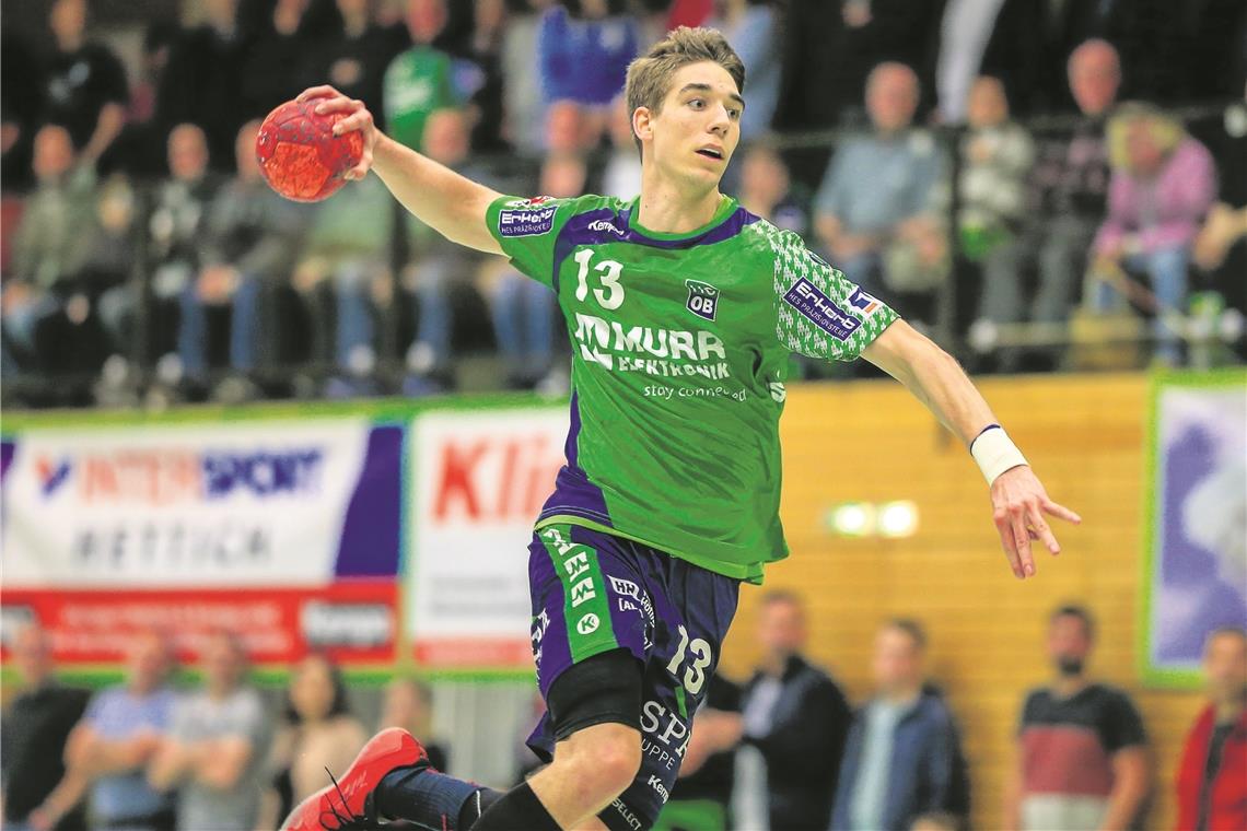 Offensive Stärke bewahren, Defensive verstärken Weiterhin mit einem Zweifachspielrecht ausgestattet, künftig aber noch regelmäßiger beim HCOB dabei: Rückraumspieler Nikola Vlahovic. Foto: A. Becher