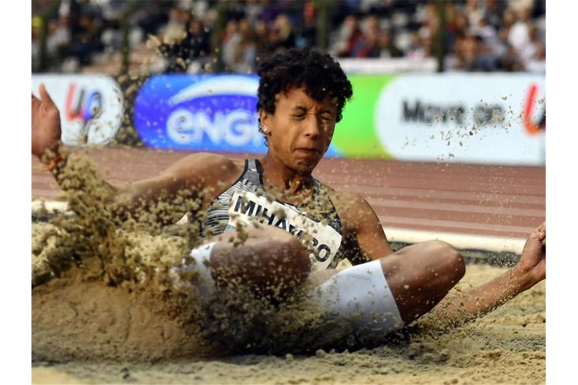 Mihambo siegt und knackt Jackpot - Klosterhalfen Dritte Weitspringerin Malaika Mihambo gewann die Diamond League. Foto: Dirk Waem/BELGA