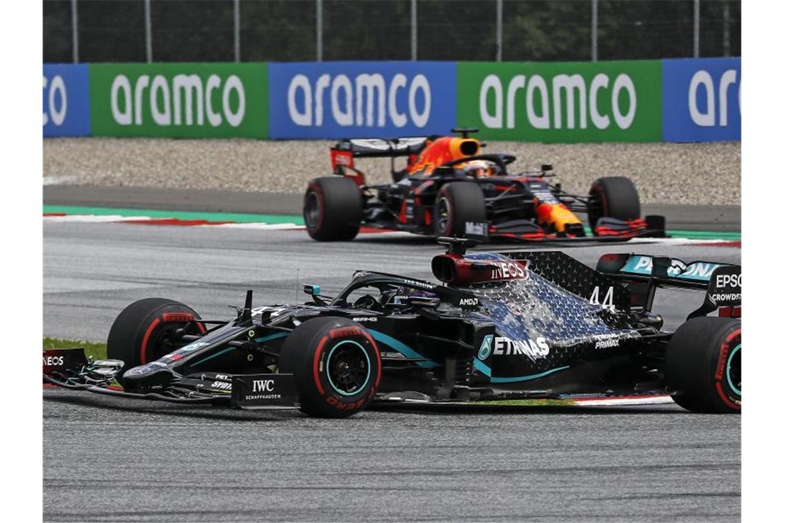 Weltmeister Lewis Hamilton holte sich beim zweiten Spielberg-Rennen den Sieg. Foto: Leonhard Foeger/Pool Reuters/AP/dpa