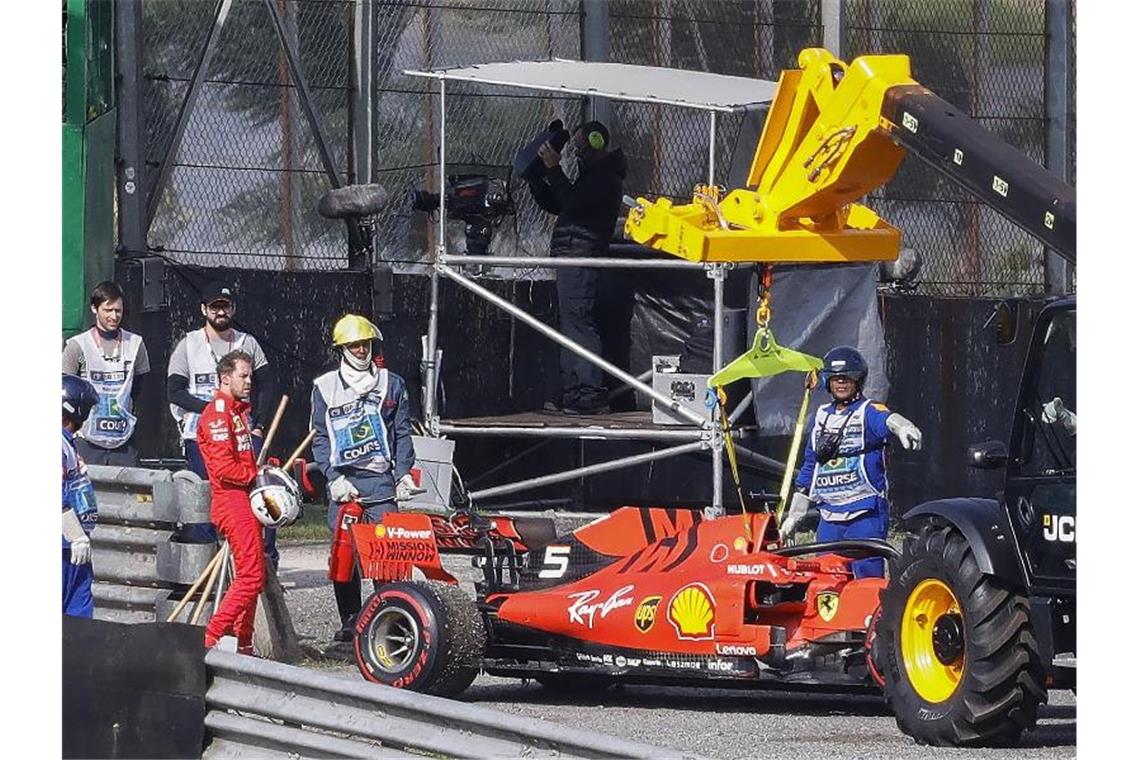 Ferrari-Desaster: Vettel zürnt nach Crash mit Leclerc