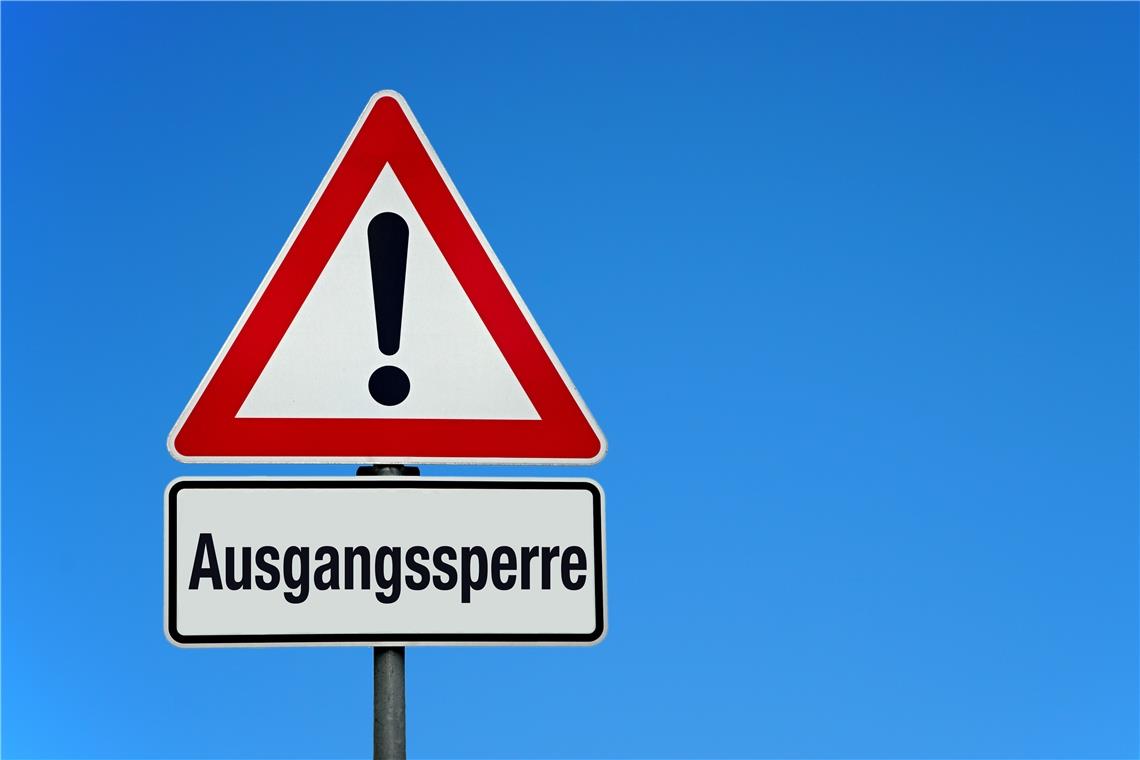 Wenn die Fallzahlen in den nächsten beiden Tagen nicht sinken, droht ab Freitag eine nächtliche Ausgangssperre.Symbolbild: Daniel Ernst - stock.adobe.com