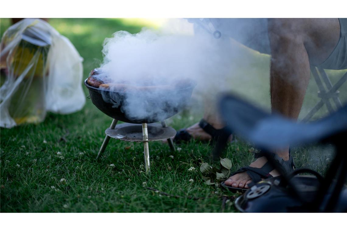 Sommer, Sonne, Sauberkeit: Unterwegs mit Grill-Diplomaten Wenn es sonnig und trocken ist, treibt es die Menschen in die Parks.