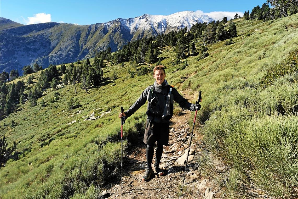 850 Kilometer quer durch die Pyrenäen Wer an Nigel Kevin Lex’ Erlebnissen teilhaben möchte, hat auf dessen Instagram-Account nigelnagel.neu die Gelegenheit dazu. Foto: privat