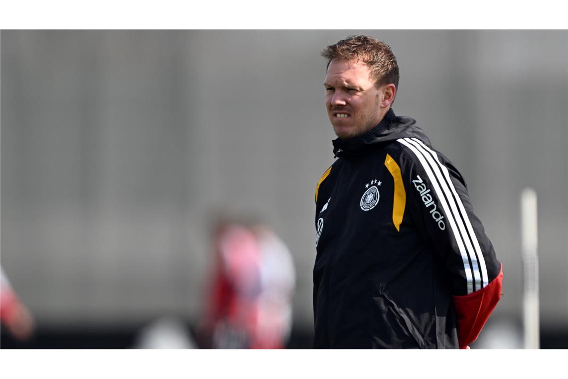 Wer darf mit? Bundestrainer Julian Nagelsmann wird seinen WM-Kader im Mai bekanntgegeben. (Archivbild)