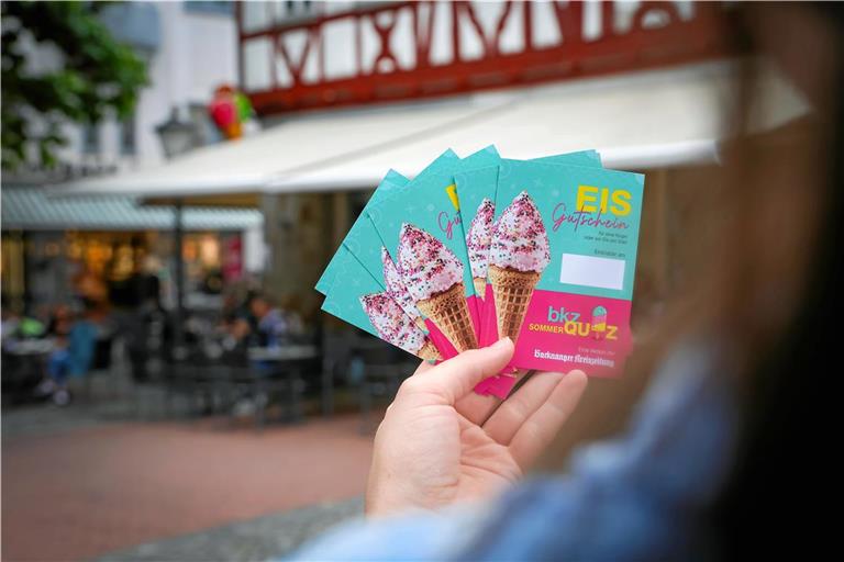 Wer die Fragen beim BKZ-Sommerquiz richtig beantwortet, gewinnt einen Eisgutschein. Foto: Alexander Becher
