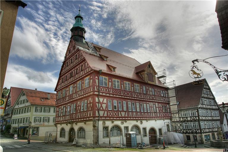 Wer ins Backnanger Rathaus einziehen wird, steht noch nicht fest. Foto Edgar Layher