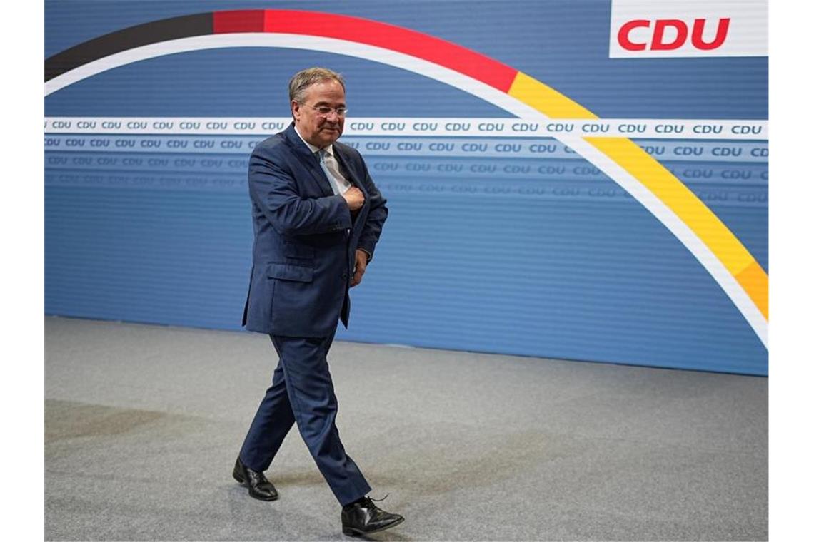 Wer kommt, wenn er geht? CDU-Chef Armin Laschet will die personelle Neuaufstellung in der Union moderieren. Foto: Michael Kappeler/dpa