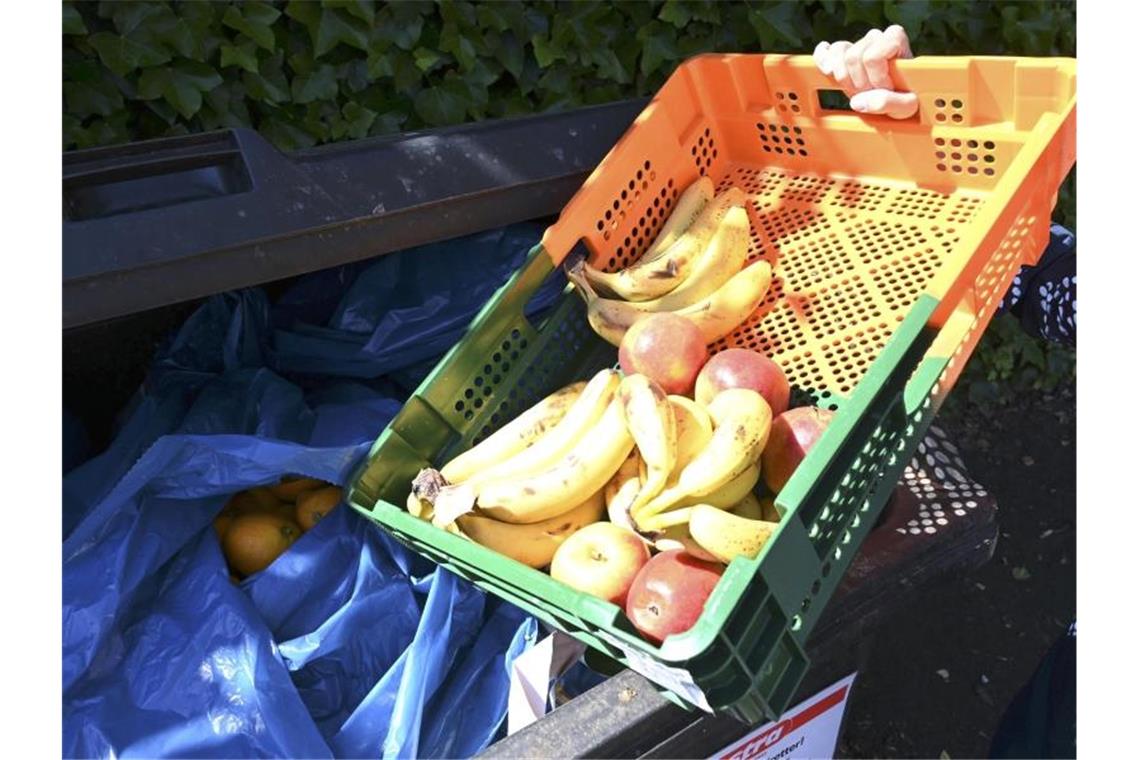 „Containern“ erlauben? Rechtlich gar nicht so einfach Wer Nahrung aus Supermarkt-Mülltonnen nimmt, muss möglicherweise mit Strafe rechnen. Das will die Linksfraktion im Bundestag ändern. Foto: Carmen Jaspersen/dpa