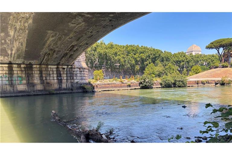 Wer will hier ins Wasser? Das Schwimmen im Tiber soll künftig wieder möglich sein.