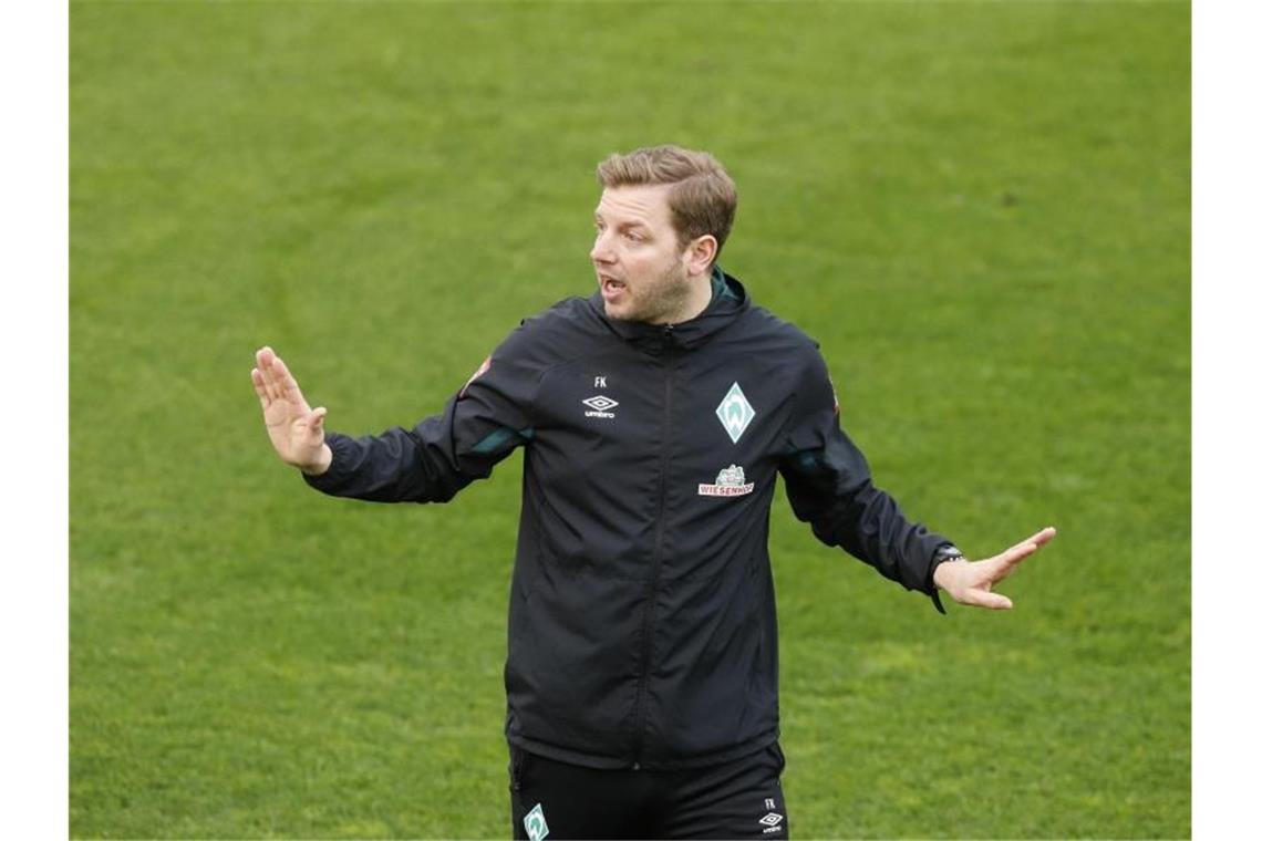 Werder Bremen-Coach Florian Kohfeldt. Foto: Clara Margais/dpa/Archivbild