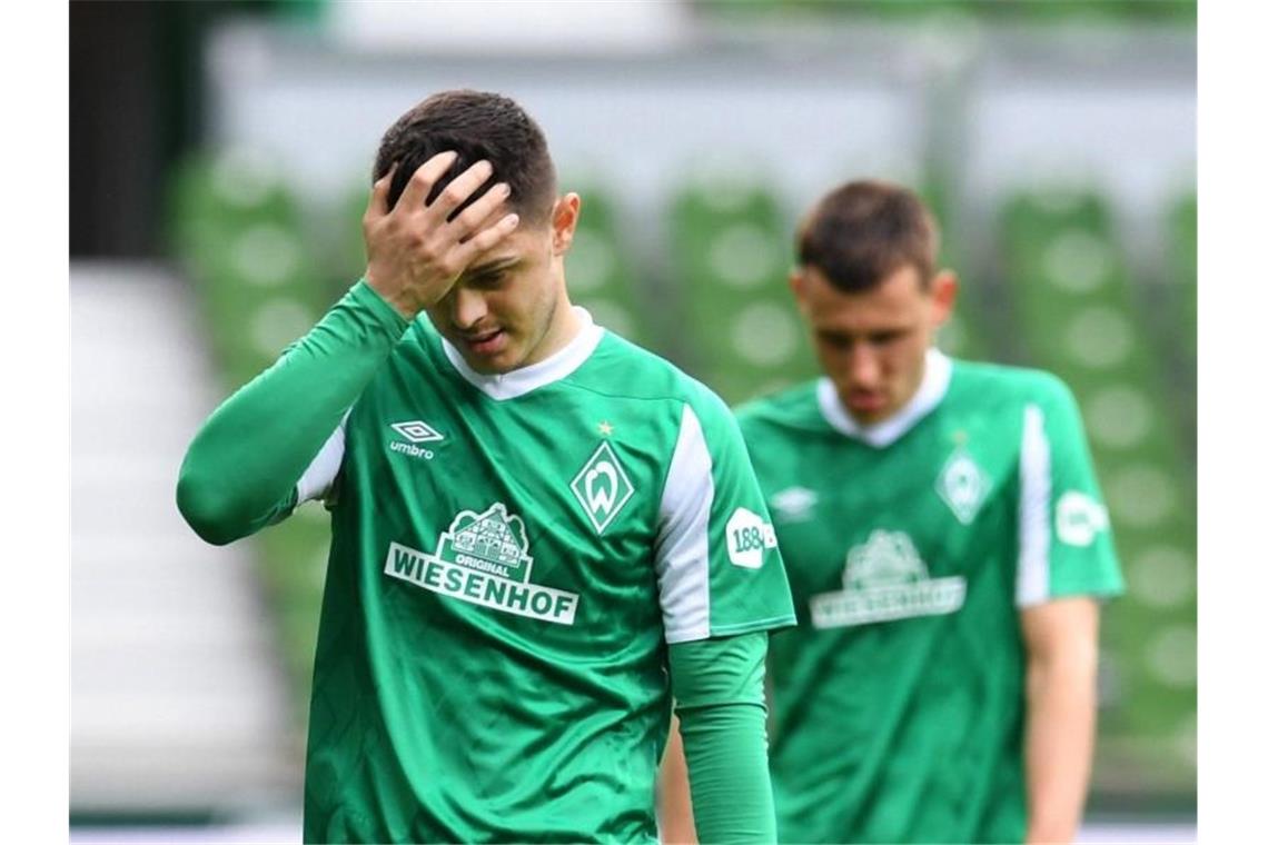 Werder Bremen muss aus der Fußball-Bundesliga absteigen. Foto: Carmen Jaspersen/dpa