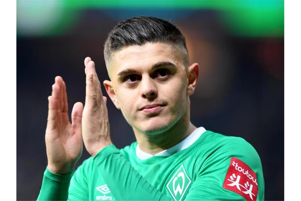 Werder Bremen muss gegen Wolfsburg auf Milot Rashica verzichten. Foto: Carmen Jaspersen/dpa