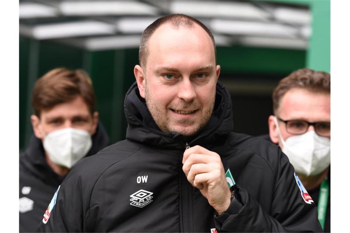 Schalke, Bremen und HSV setzen sich fest Werders Trainer Ole Werner. Foto: Carmen Jaspersen/dpa