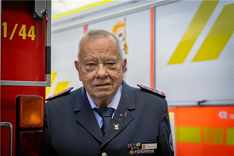 Werner Lutz war 15 Jahre lang Stadtbrandmeister in Backnang. Foto: Alexander Becher