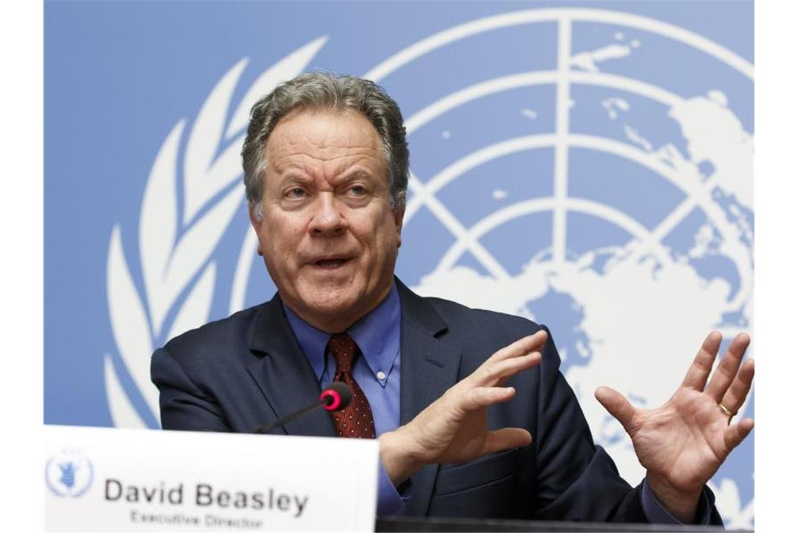 WFP-Chef David Beasley Ende 2018 während einer Pressekonferenz am europäischen Hauptsitz der Vereinten Nationen in Genf. Foto: Salvatore Di Nolfi/KEYSTONE/dpa