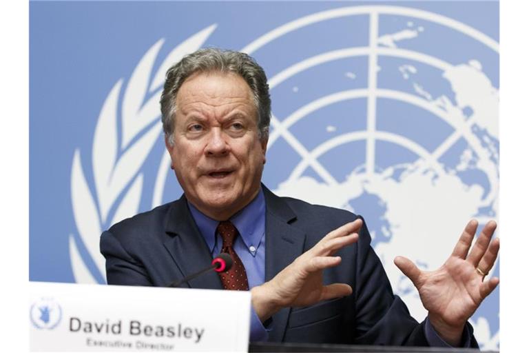 WFP-Chef David Beasley Ende 2018 während einer Pressekonferenz am europäischen Hauptsitz der Vereinten Nationen in Genf. Foto: Salvatore Di Nolfi/KEYSTONE/dpa