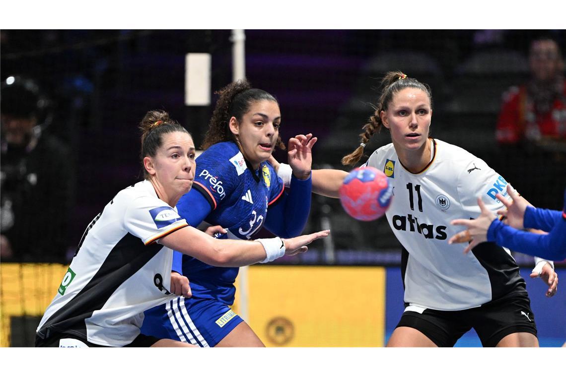 Wichtigste Stützen in der Abwehr: Emily Vogel (l) und Xenia Smits.