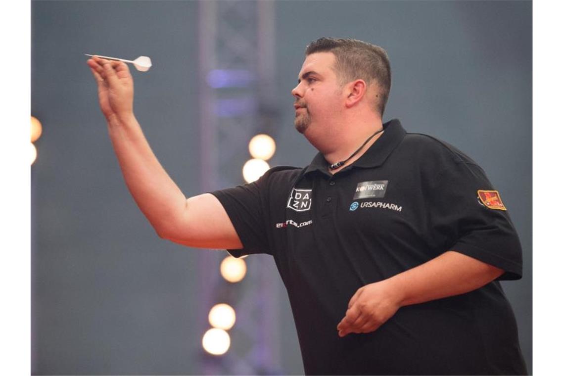 Widmet sich vorerst voll dem Darts-Sport: Gabriel Clemens. Foto: Friso Gentsch/dpa