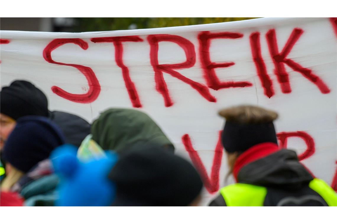 Wie hier in Magdeburg soll es in der kommenden Woche noch einmal viele Warnstreiks geben. (Archivbild)