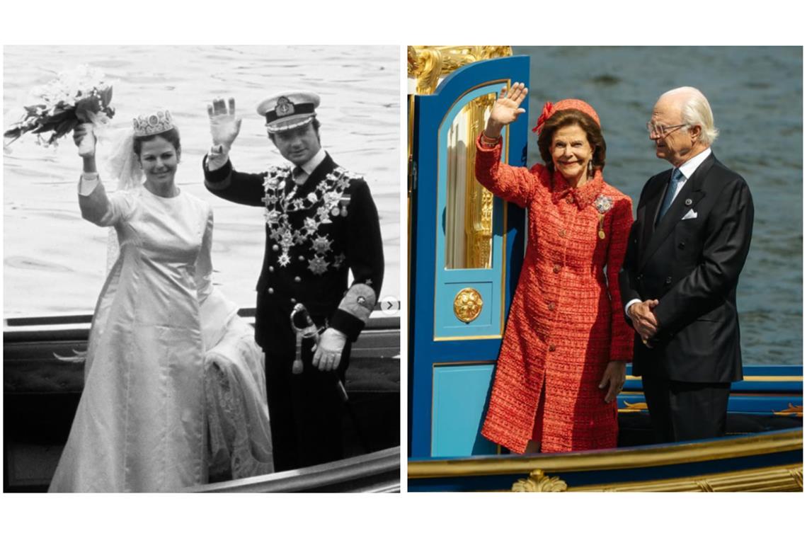 Silvia und Carl Gustaf feiern goldene Hochzeit in Stockholm