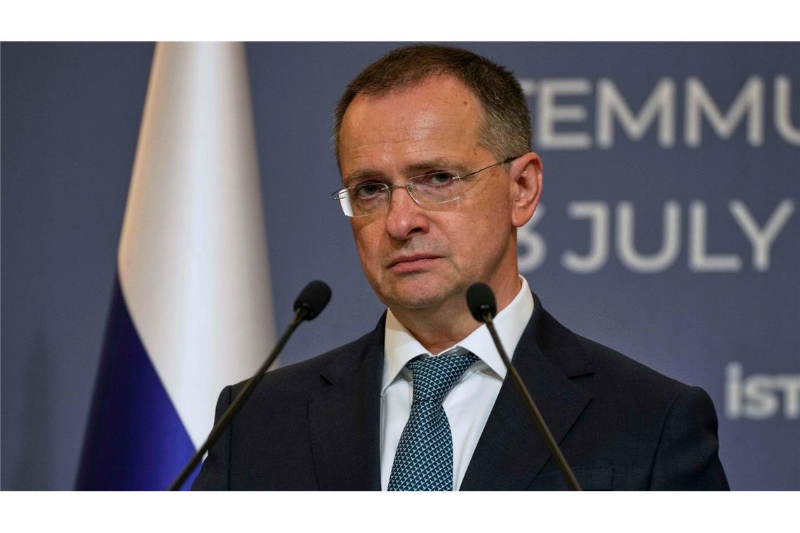 Wie zuvor in Istanbul, führt der russische Ex-Kulturminister Medinski auch in Genf die Moskauer Delegation. (Archivbild)